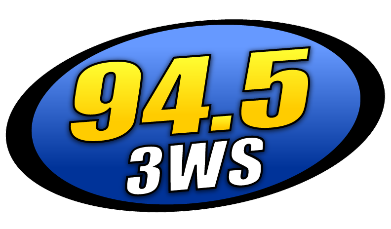 Logo for 94.5 3WS, a sponsor of Pgh Book Fest
