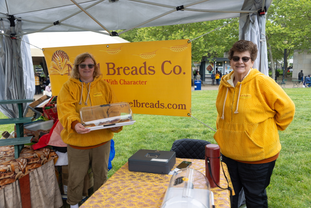 A vendor at the Pittsburgh Book Fest, selling bread!
