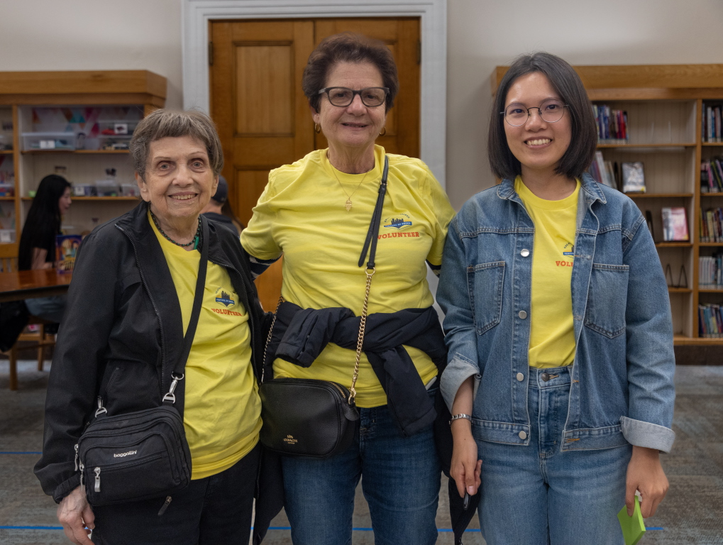 Volunteers at the Pittsburgh Book Festival
