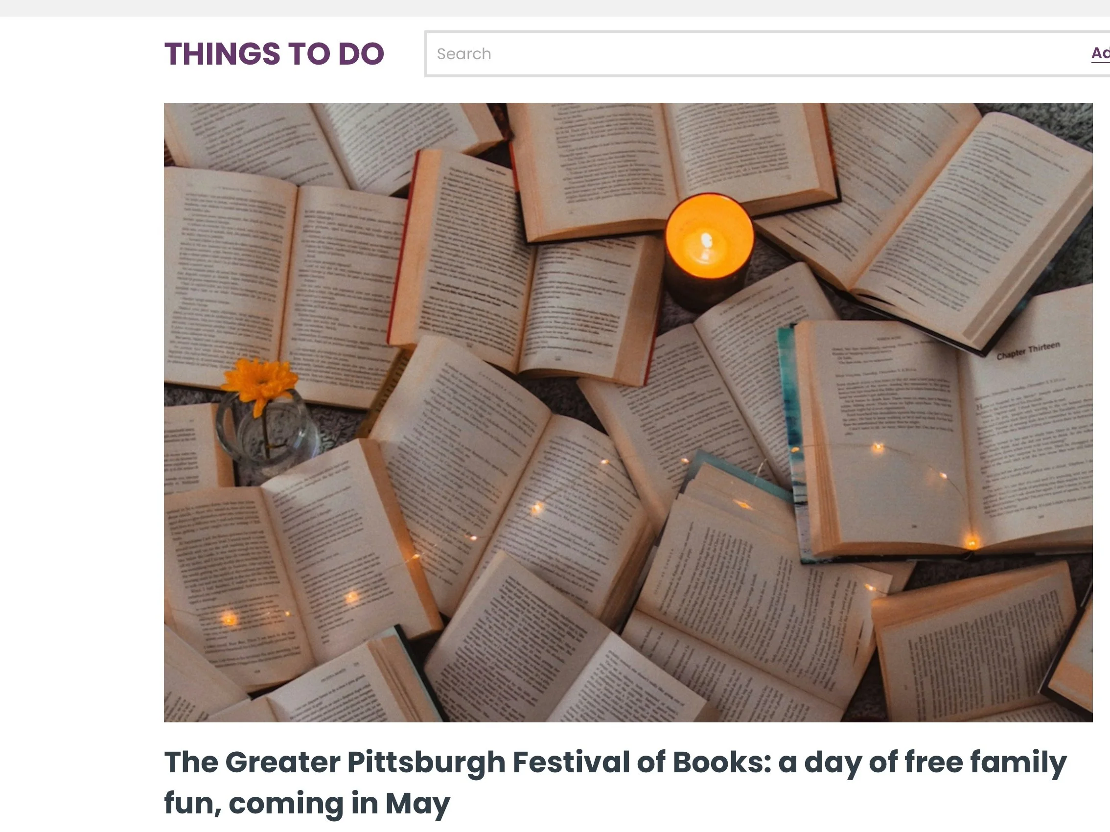 Coverage of Pgh Book fest on Kidsburgh website